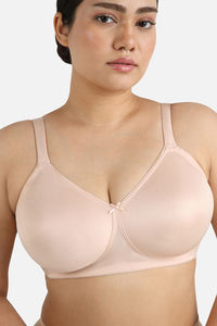 Wacoal Single Layered Non Wired Full Coverage Minimiser Bra - Cream Tan — thumbnail 5
